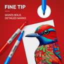 Sharpie Permanent Markers, Fine Tip, 12 Count - Quick Drying, Fade Resistant, Arts & Crafts, Desk, Office Supplies