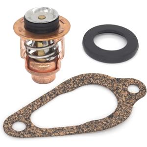 QuickMarine 8M0119207 Thermostat & Gasket Kit for Mercury Marine 8 9.9 15 20 25 35 HP Outboard Motors replaces 855676002 855676005 Sierra 18-43175 Boat Engine