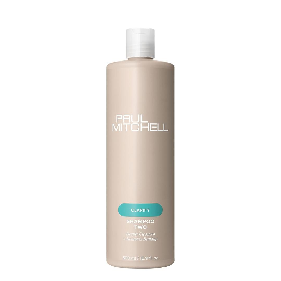 Paul Mitchell Shampoo Two, Clarifying Shampoo, Deep Cleanses + Removes Buildup, For All Hair Types, Especially Oily Hair, 16.9 fl. oz.