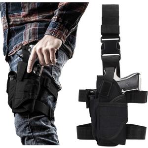Drop Leg Pistol Holster for Right&Left Hand, Leg Gun Holster for Men, Airsoft Thigh Pistol Holster Leg Holsters for Pistols Universal