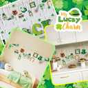 36Pcs St. Patrick's Day Wooden Ornaments Set Irish Day Tree Hanging Ornaments Good Luck Decorations for St. Patrick's Day Tree Docor Home Party