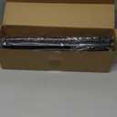 Extra Long Curtain Rod for Windows 30 to 240 inch, Heavy Duty Curtain Rods with Modern End Caps, 1 inch Black Drapery Rods Set for Outdoor Patio, Adjustable Curtain Rod for Room, Black