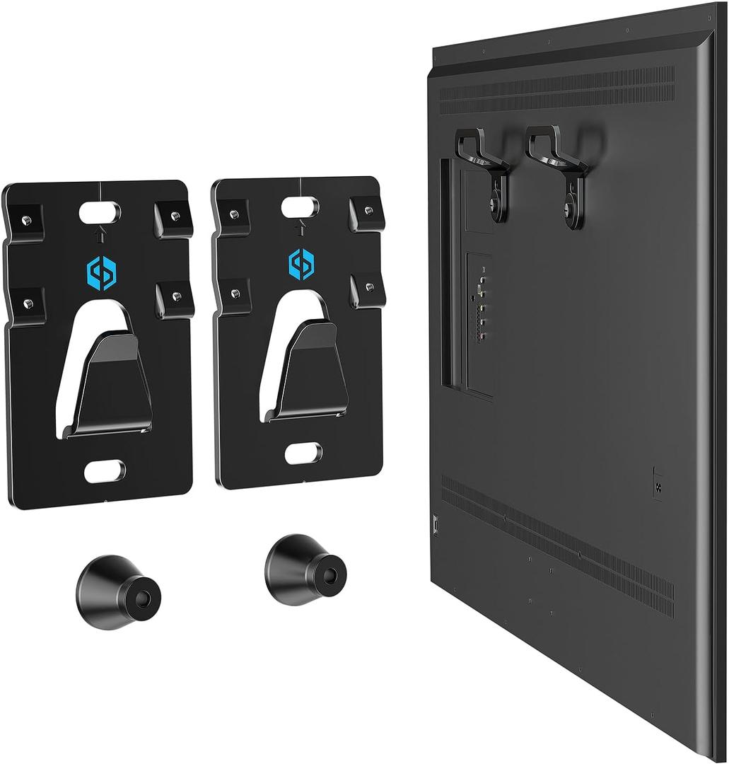 No Stud TV Wall Mount for Most 26-100 inch TVs Up to 200lbs, Drywall No Drill TV Mount, 1.18'' Low Profile Studless Wall Mount tv Bracket, Easy Install