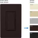 Lutron Diva LED+ Dimmer Light Switch for Dimmable LED, Halogen, and Incandescent Bulbs, 150 Watt, Single-Pole or 3-Way, DVCL-153P-BR, Brown