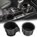 Cup Holder Insert for Toyota 4Runner 2014-2024 Drink Holder Console Box Cup Holder Replacement for Toyota 4runner Accessories Replaces OEM 66992-35030 66991-35030 2pcs (Version B)