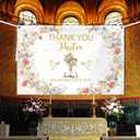 7x5ft Thank You Pastor Appreciation Week Banner Thank You Pastor Backdrop Anniversary Appreciation Month Retirement Party Ornament Decorations