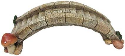 Pacific Giftware Enchanted Garden Stone Bridge Mini Fairy Garden Accessory with Mushroom 7 Inch L