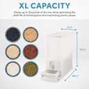 AROMA XL 33-Pound Rice Dispenser and Countertop Beans or Grain Storage Bin with Automatic Measuring Funnel (ARD-133)