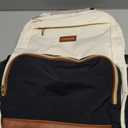 LOVEVOOK Laptop Backpack for Women with Pouch Pocket for Large Capacity Cup,15.6 Inch Laptop Computer Bag Travel Backpack Purse,Waterproof Work Business Backpack College Teacher Bags,Beige-Black-Brown