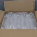 GuanQiao 24-Pack Plastic Champagne Flutes, 6oz Clear Square Disposable Toast Glasses, Heavy Duty Shatterproof Recyclable Wine Glasses for Party Wine Tasting Wedding New Years Eve Party Supplies