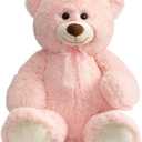 HollyHOME Big Teddy Bear Large Teddy Bear Stuffed Animal Birthday Valentines Day Plush for Kids and Girlfriend 36 inch Pink