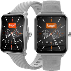 bemi Remo Smartwatch - IP67 Waterproof, 100+ Sport Modes Fitness Tracker, Heart Rate Sleep Monitor - Intelligent IoT Devices Powered by Tuya Smart Compatible 5.0 Bluetooth for Android, iOS (Gray)