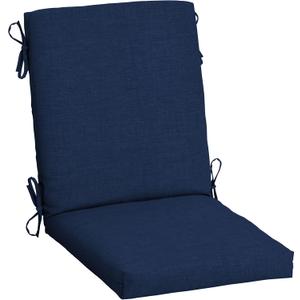 Arden Outdoor Patio Dining Chair Cushion, 20x44, Rain-Proof Seat Pad, Fade-Resistant Outdoor Cushion Sapphire Blue Leala