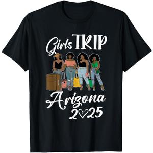 Arizona Girls Trip 2025 Friends Matching Group T-Shirt, L