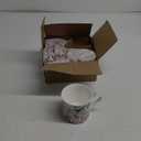 Grace Teaware Bone China Coffee Tea Mugs 10-Ounce, Assorted Set of 4 (Botanical Bird Garden)