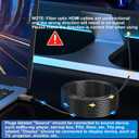 Soonsoonic Fiber Optic HDMI Cable 75ft,18Gbps 4K@60Hz(4:4:4) Unidirectional Active 2.0 Cord,Support HDR10 ARC HDCP 2.2 3D CEC Atmos DTS:X, Ultra high Speed Flexible and Slim22.5m
