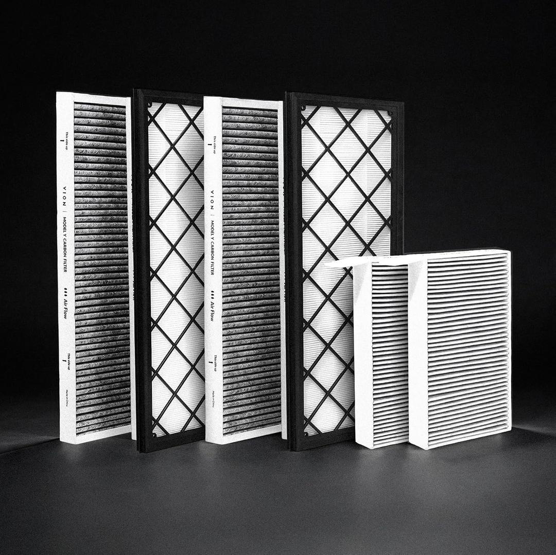 VION Air Filter Kit for Tesla Model Y 2026–2022, 6-Pack