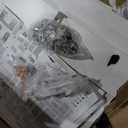 Wakefit Vanity Desk with Mirror and Lights, 42IN Makeup Table with 6 Drawers and 2 Cupboard Storage, Vanity Makeup with Power Outlet | LED Light with 3 Color Modes | Adjustable Brightness | White