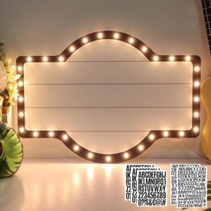 20IN Wedding Bottle Service Sign, Personalized Wedding Entrance Props Led Marquee Sign for Reception, Custom Light up Marquee Sign with Stickers for Bridal Engagement Anniversary Nightclub Gift