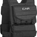 CAP Barbell Adjustable Weighted Vest  Heavy-Duty Workout Vest with Removable Iron Weights for Strength Training, Cardio, Running, and Calisthenics, 40-pound