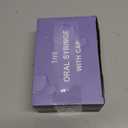 50 Pcs 1ml Syringes with Caps Oral Dispenser Individually Sterile Warpped for Medicine Dropper, Colostrum Collect Feeding Pets, Liquid