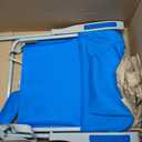 #WEJOY Folding Beach Chair for Adults, Lightweight Beach Chair with Shoulder Straps, High Back Beach Chairs with Hard Armrest, Supports 300lbs for Beach Lawn Concert (#C 1 Pack Blue)