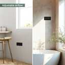 Vent Systems 8" x 4" Inch (Outer Dimensions) Metal Air Vent Grille - Black Adjustable Register Vent Cover - Open/Close Air Supply Intake Wall Vent - Heating/Cooling Ceiling Grille for House, Garage