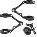 Universal Motorcycle Headlight Bracket 50-54mm Fork Brackets Mount Tube Clamp CNC Black for Harley Indian Victory Honda Yamaha Kawasaki Suzuki Ducati Cafe Racer Chopper Bobber