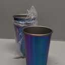 MEWAY 4 Pack 24oz Stainless Steel Pint Cup,Healthy Unbreakable and Stackable,Metal Drinking GlassesBeer GlassesRainbow