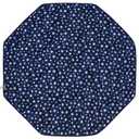 Playpen Mat 8 Panel Navy Fits for Regalo My Play Deluxe Extra Large Portable Play Yard, Non Slip Baby Octagon Playpen Mattress Pad, Navy Star Print Playard Pad