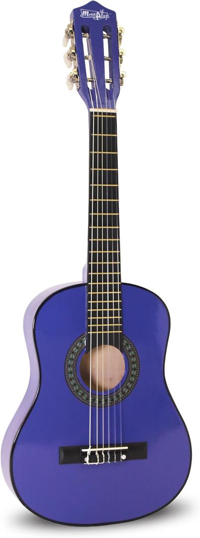 Music Alley MA-52 30" Half Size Junior Guitar For Young Kids (Blue)