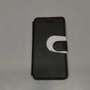 QLTYPRI for Samsung Galaxy S21 5G Case PU Leather Flip Case with Card Slots Viewing Stand Magnetic Closure Flip Folio Cover Simple Wallet Cover for Galaxy S21 6.2 inch - Black