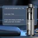 DEDC Car Vacuum Cleaner High Power, 15000Pa Cordless Vacuum Portable Rechargeable with LED Screen, Ultra-Lightweight Dust Buster with USB-C Charging, 2 Speeds, 4 in 1 Air Blower for Car, Home, Pet (Silvery)