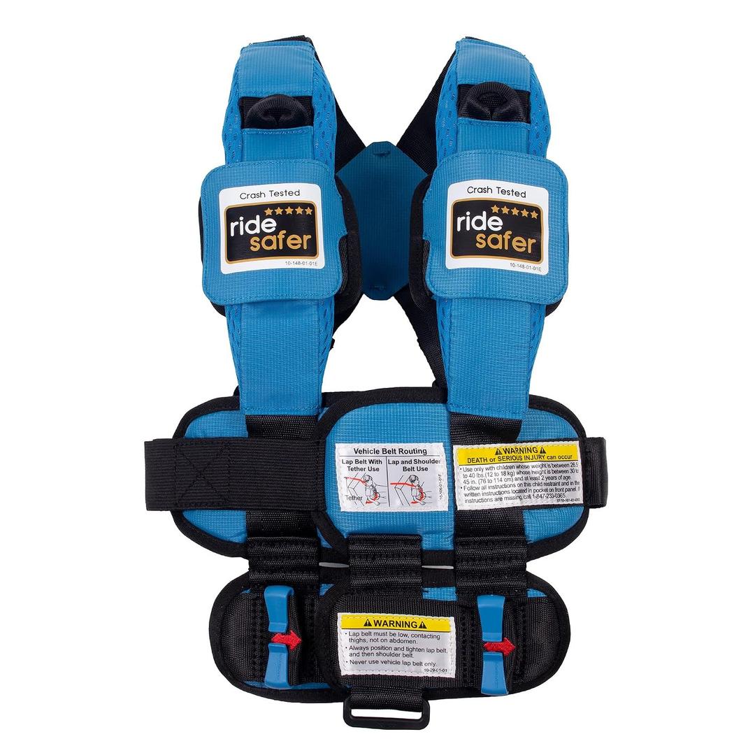 RideSafer Gen 5 - Extra Small (XS) Blue, Lightweight, Compact, Portable Car Seat, 2+ Years; 26.540 lb - Perfect for Travel and Everyday Child Safety