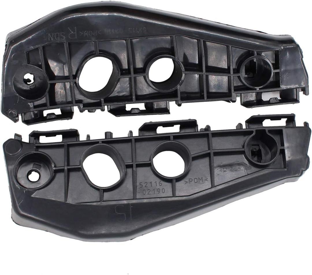 NewYall Pack of 2 Front Left Driver and Right Passenger Side Bumper Support Bracket for Toyota Corolla 2009-2013 Replaces 52116-02170 52115-02170 TO1042114 TO1043114