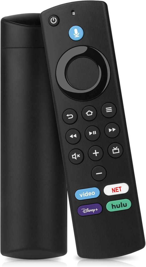 Replacement Voice Remote Fit for All Fire-Series TV Cube/ Stick, Compatible with Firestick 4K Max/ 4K/ Stick/ Lite/ HD, Fit for All Hisense, TCL, Insignia-Pioneer-Omni QLED Series, Not for Roku