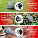 Weed Wacker Cordless String Trimmer with 2x2.0Ah Battery Powered | 21V Electric 3In1 Lightweight Weed Eater, Adjustable Telescopic Shaft, Fast Charging for Lawn/Garden/Yard