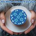 15pcs Edible Round Cupcake Toppers, 2in/5cm Pre-Cut Wafer Paper Hawaiian Cupcake Decorations Hibiscus & Leaf Birthday Cartoon Theme Decor Supplies for Hawaii Party (3 Styles)