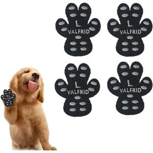Dog Paw Protector Anti-Slip Grips to Keeps Dogs from Slipping On Hardwood Floors,Disposable Self Adhesive Resistant Dog Shoes Booties Socks Replacemen L 24 Pieces (L (2" x1.72",21-40 lbs))