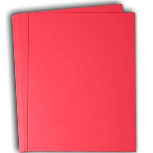 Hamilco Colored Cardstock Paper 11" x 17" Bubble Gum Pink Color Card Stock Paper 50 Pack
