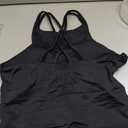 THE GYM PEOPLE Women's Cross Back Sports Bra Halter Neck Workout Crop Tank Tops with Removable Pads (Black, S)