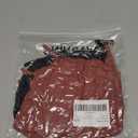 Milumia Girl's 2 Pack Ruched Knot Side Round Neck Sleeveless Basic Crop Tank Tops (Multi Black Red) 8 years