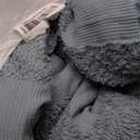 Bedsure Queen Size Comforter Set Mineral Blue, Boho Tufted Bed Set, Checkered Farmhouse Shabby Chic Bedding, 3 Pieces, 1 Plaid Geometric Comforter and 2 Pillow Shams