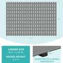 OTHWAY Large Shower Mat, 35.4 x 24 Inch No Suction Cup Shower Mat Non Slip, Quick Drain Large Non Slip Shower Mats for Inside Shower, Heavy Duty Curlable PVC Shower Floor Mat, Dark Grey