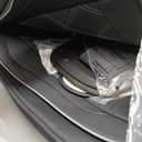 yotruth Seat Covers for 2009-2025 Ford F150 SuperCrew & 2017-2024 F250/F350/F450 Super Duty Crew Cab with Waterproof Faux Leather 2 Front seat (Black-Gray)