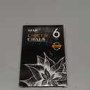 SFAIH White Chalk Markers - 6 White Chalkboard Markers for Chalkboards, Windows Markers, Glass, Signs, Liquid Chalk Markers Pens for Kids & Adults - 4.5mm Reversible Tips, Erasable, Non-Toxic