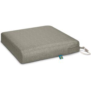 Duck Covers Weekend Water-Resistant Outdoor Dining Seat Cushion, 21 x 19 x 3 Inch, Moon Rock, Dining Chair Cushions