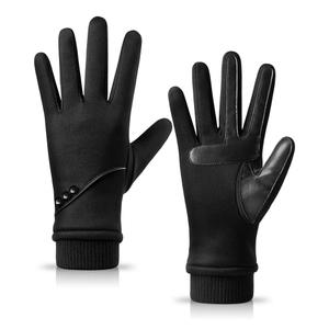 Winter Gloves Women with Touchscreen Fingers,Gloves for Women Water-Resistant with Anti-Slip Leather.M