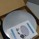 1Pack Chicken Water Heater for Winter110Watt Heated Poultry Waterer Base,with Thermostat and 9.8ft Power Cord, Dia.11in (Silver)