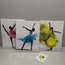 Apicoture Ballet Dance Canvas Wall Art - Abstract Watercolor Ballerina Dancer Painting Canvas Prints Wall Decor for Girl Room Dancing Room Decoration 12x16inchx3pcs
